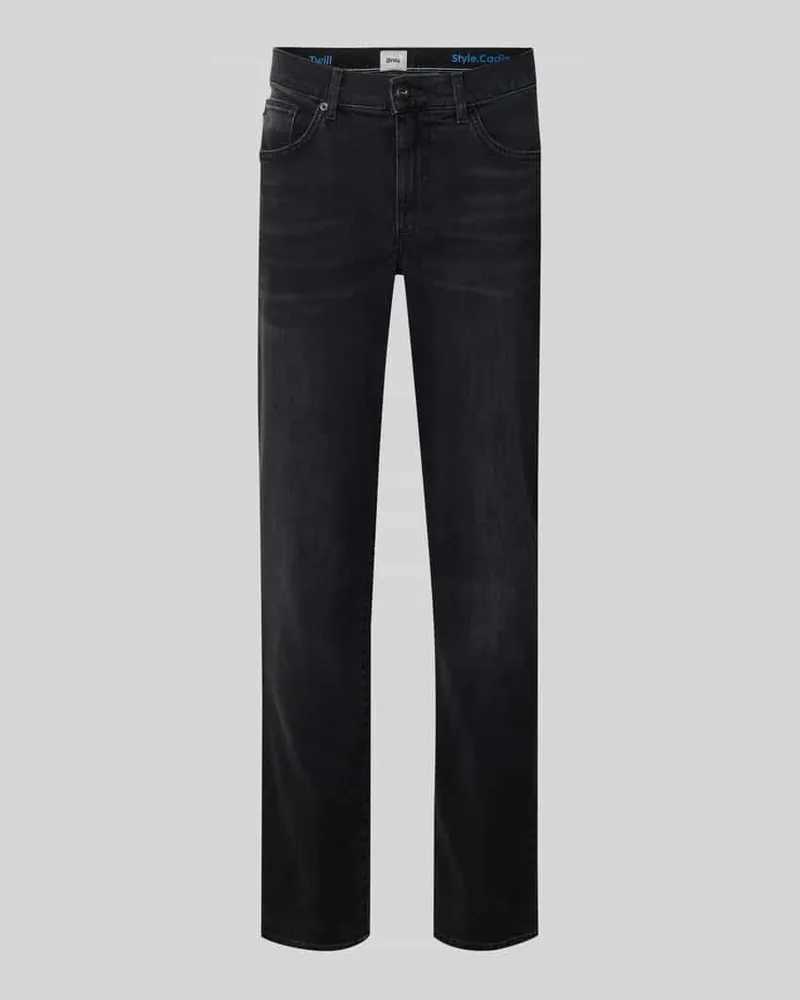 Brax Straight Leg Jeans im 5-Pocket-Design Modell 'Cadiz Black
