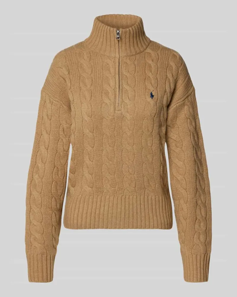 Ralph Lauren Troyer aus Woll-Mix mit Kaschmir-Anteil Camel