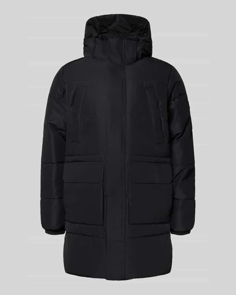 Only & Sons Regular Fit Parka mit abnehmbarer Kapuze Modell 'CAM Black
