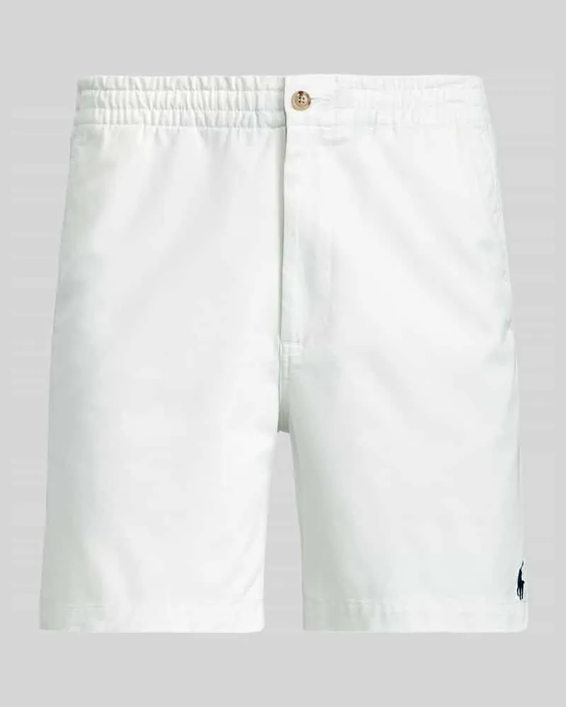 Ralph Lauren Regular Fit Shorts aus Baumwoll-Mix Weiss
