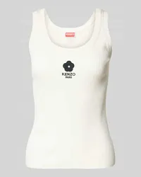 Kenzo Tanktop mit Label-Stitching Weiss