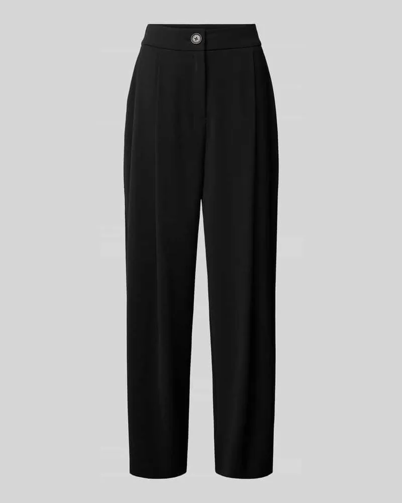 Armani Exchange Tapered Fit Bundfaltenhose mit Eingrifftaschen Black