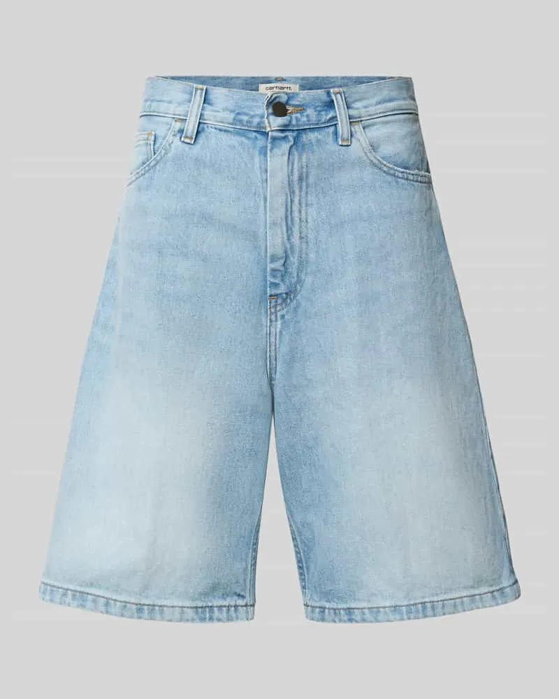 Carhartt WIP Loose Fit Jeansshorts im 5-Pocket-Design Modell 'Brandon Hellblau