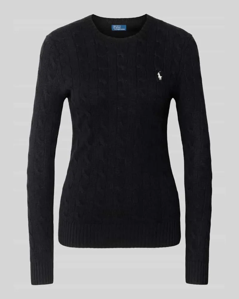 Ralph Lauren Strickpullover aus Wolle-Kaschmir-Mix Modell 'JULIANNA Black