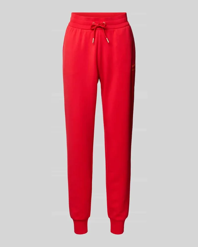 Armani Exchange Sweatpants aus Viskose-Mix mit Eingrifftaschen Rot