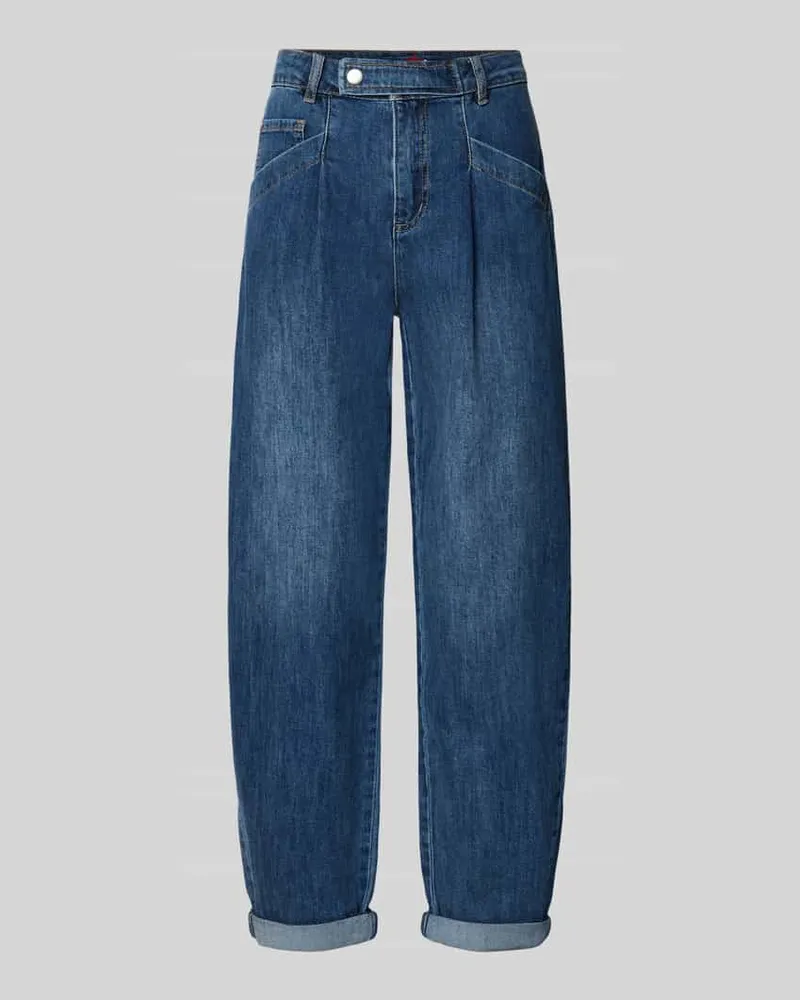 Buena Vista Regular Fit Barrel Jeans aus Baumwoll-Mix Modell 'Studio Pants Hellblau
