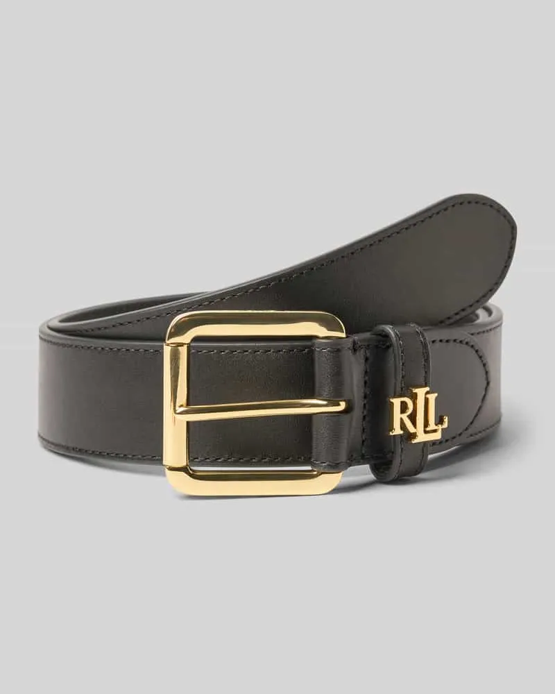 Ralph Lauren Ledergürtel mit Label-Applikation Black