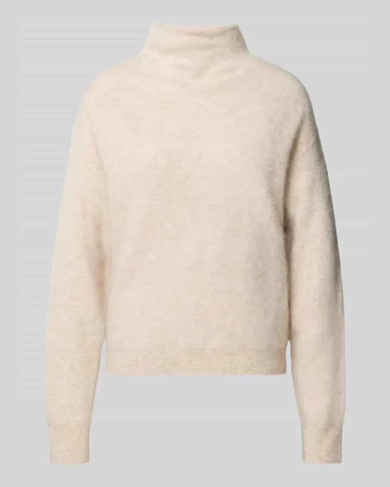 HUGO BOSS Loose Fit Pullover aus Woll-Kaschmir-Mix Modell 'Frosella Sand