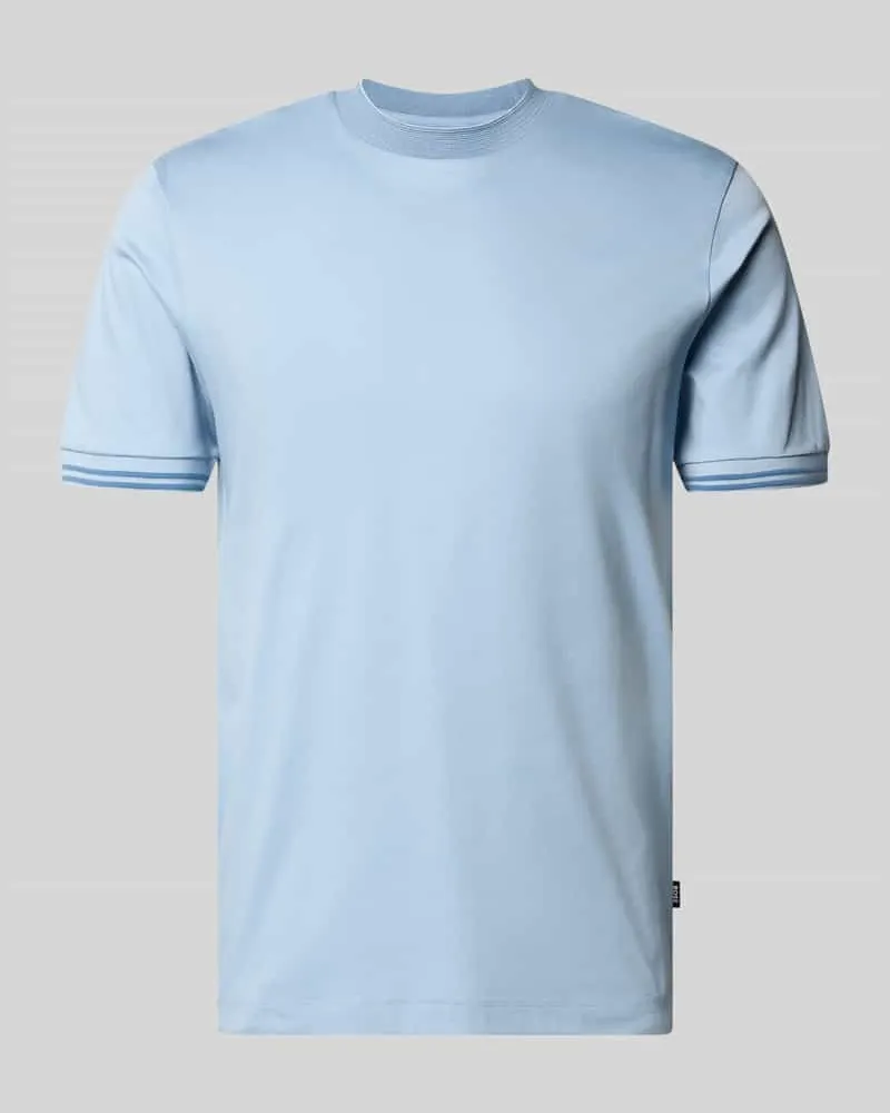 HUGO BOSS Slim Fit T-Shirt aus reiner Baumwolle Modell 'H-TESSLER 238 Hellblau