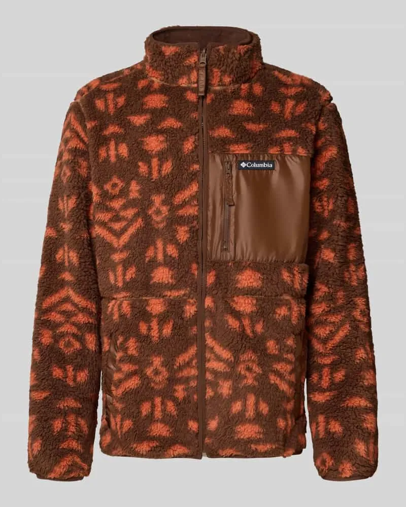 Columbia Sportswear Company Regular Fit Jacke in Teddy-Optik mit Brusttasche Camel