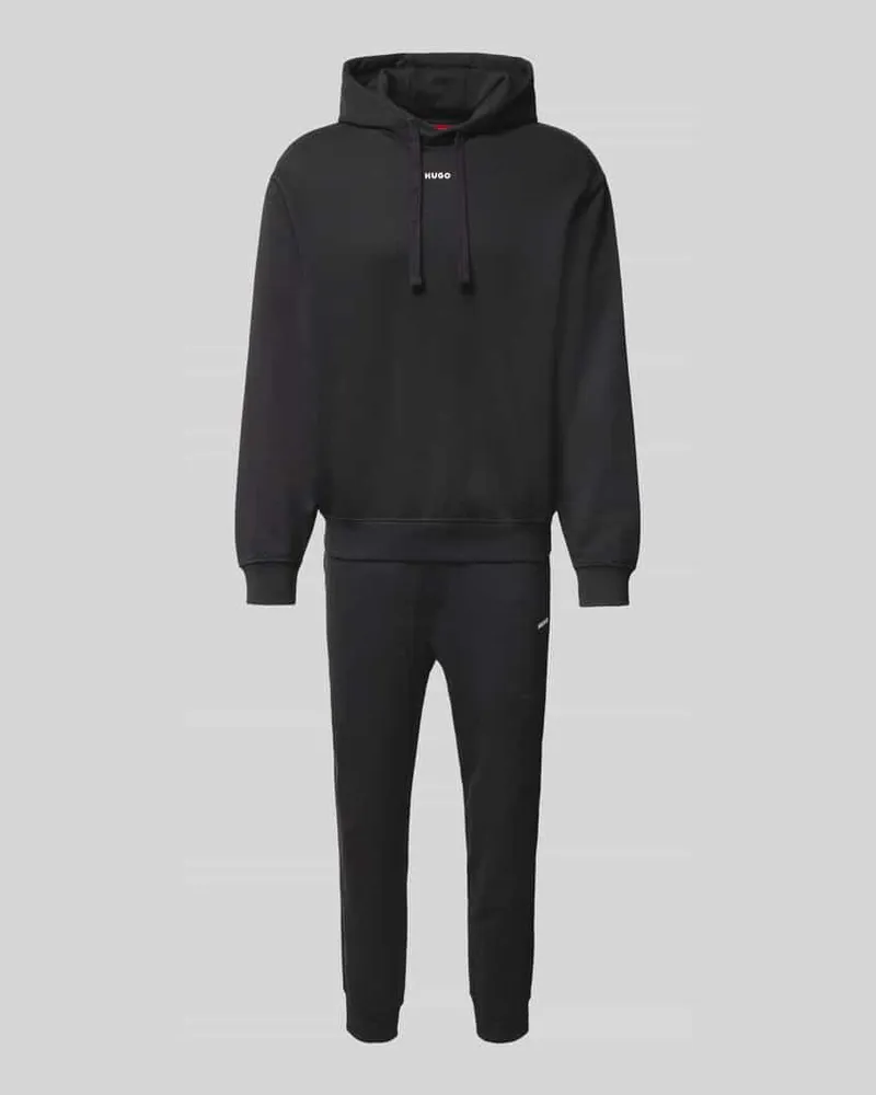 HUGO BOSS Hoodie mit Label-Detail Modell 'DapoDayote Black