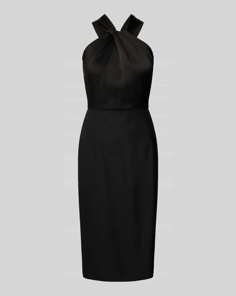 HUGO BOSS Knielanges Kleid mit Neckholder Modell 'Datinar Black
