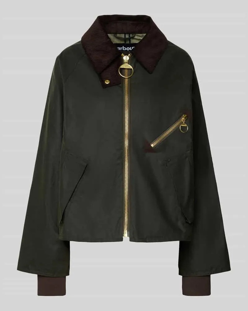 Barbour Relaxed Fit Wachsjacke aus reiner Baumwolle Modell 'ARLENE Oliv