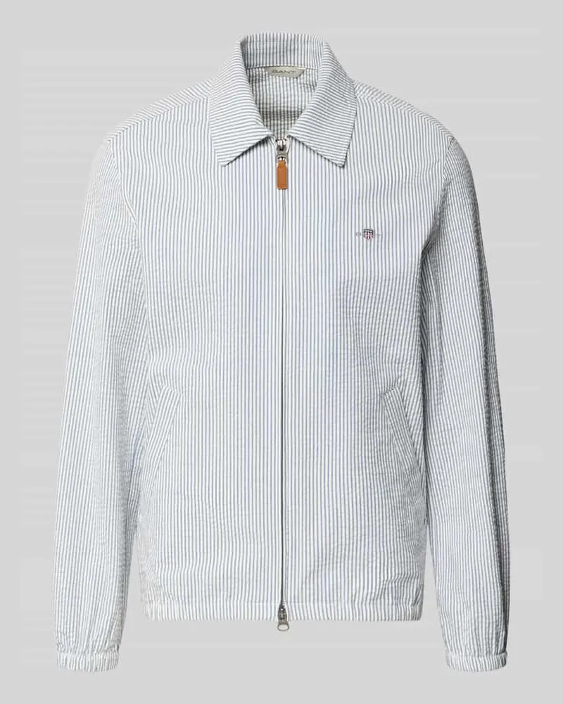 Gant Jacke mit Zweiwege-Reißverschluss und Label-Stitching Royal