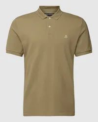 Marc O'Polo Poloshirt mit fein strukturierter Optik Oliv