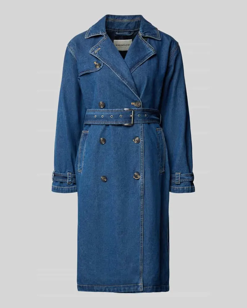 khujo Jeansmantel mit Gürtel Modell 'HERA Jeansblau