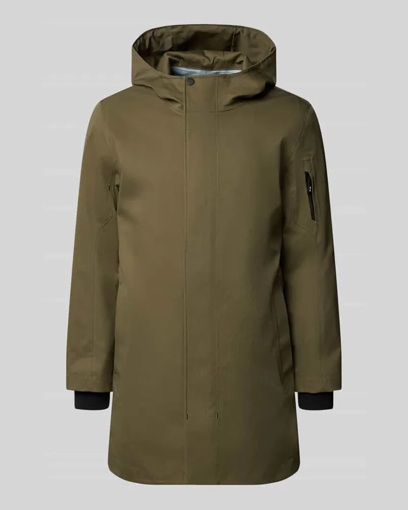 G-Lab Regular Fit Parka aus Baumwoll-Mix Modell 'Globe Evo Oliv