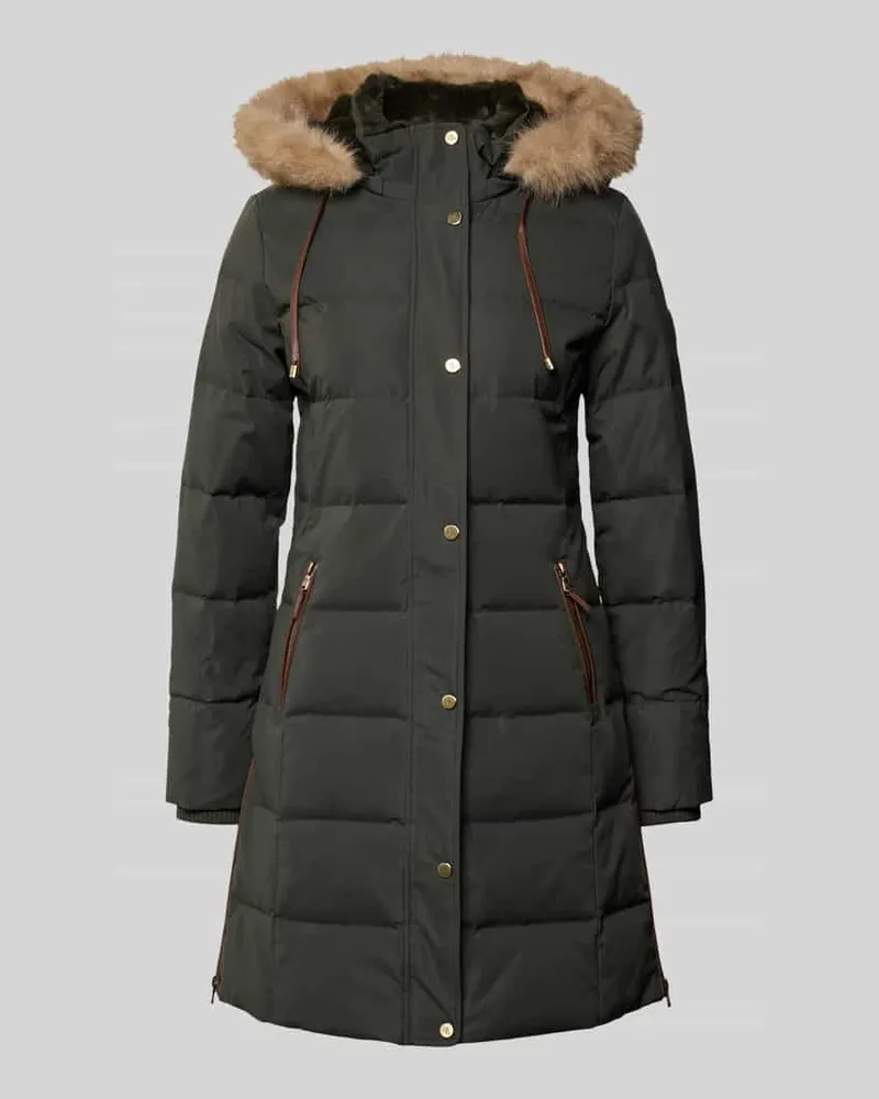 Ralph Lauren Daunenmantel mit Reißverschlusstaschen Gruen