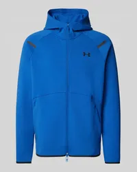 Under Armour Sweatjacke mit Zweiwege-Reißverschluss Modell 'Unstoppable Rauchblau