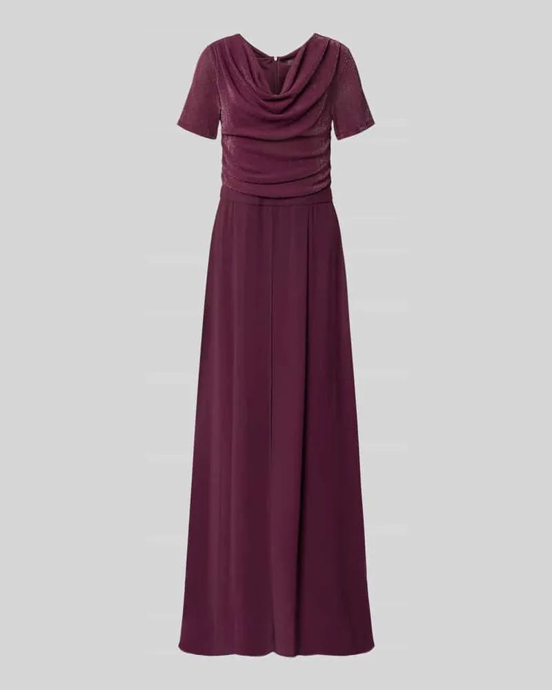 Vera Mont Regular Fit Jumpsuit aus Mesh Dunkelrot