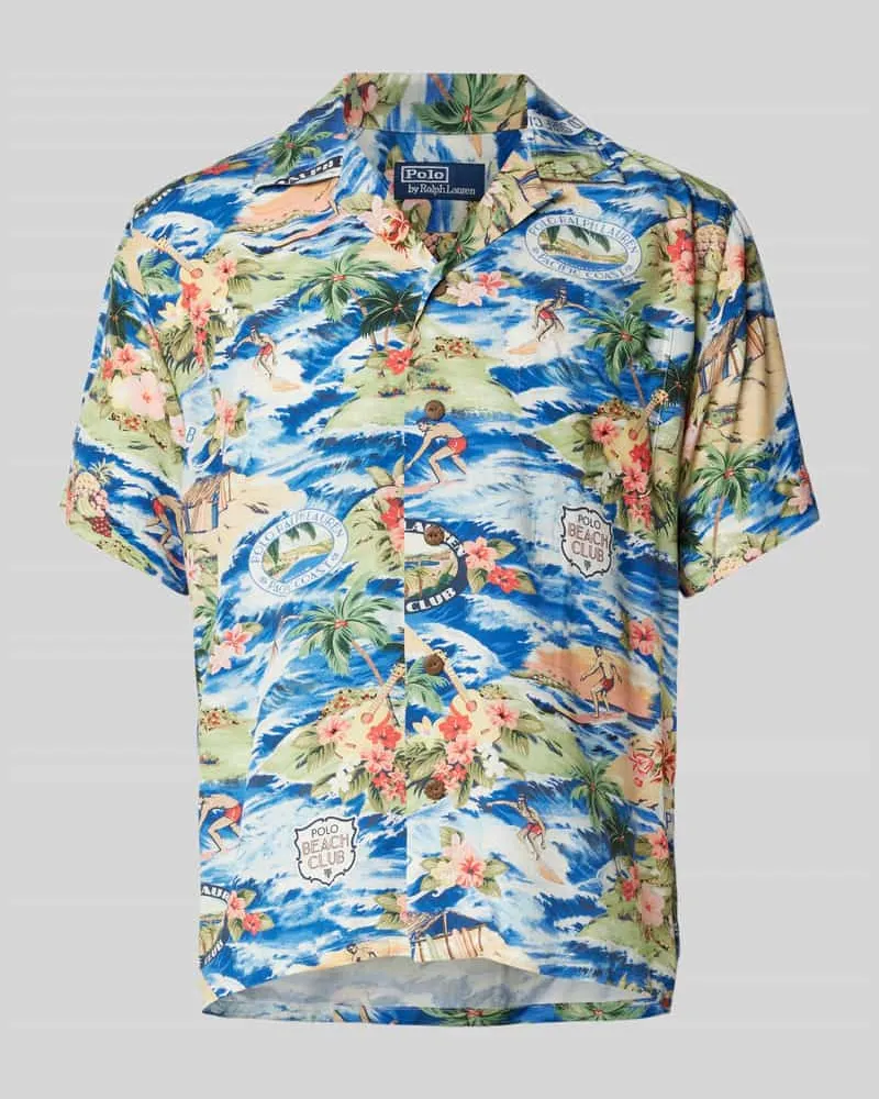 Ralph Lauren Classic Fit Freizeithemd mit Reverskragen Oliv