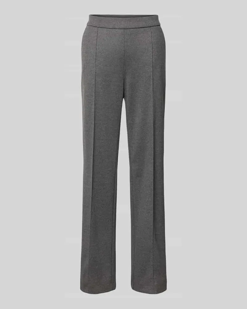 MAC Jeans Wide Leg Hose mit elastischem Bund Modell 'Chiara Mittelgrau