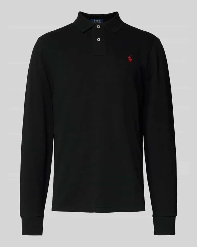 Ralph Lauren Poloshirt mit Label-Stitching Black