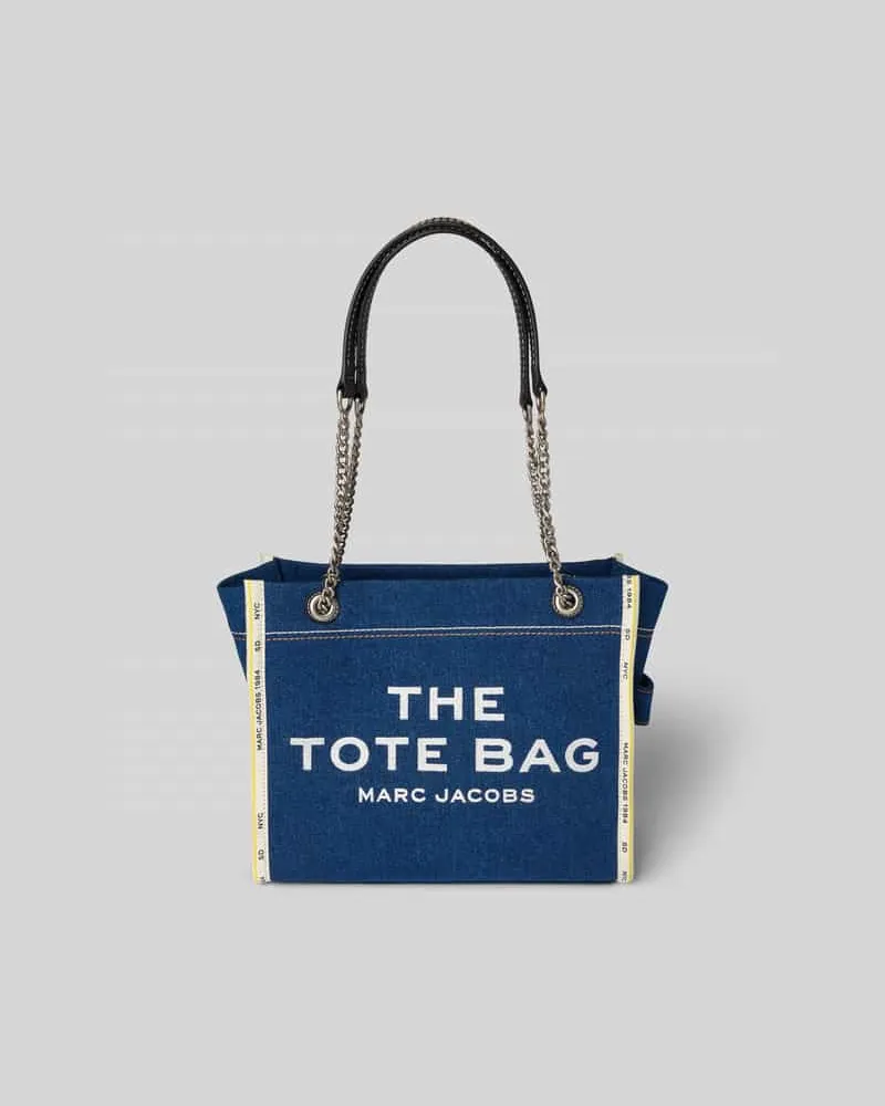Marc Jacobs Tote Bag in Denim-Optik Blau