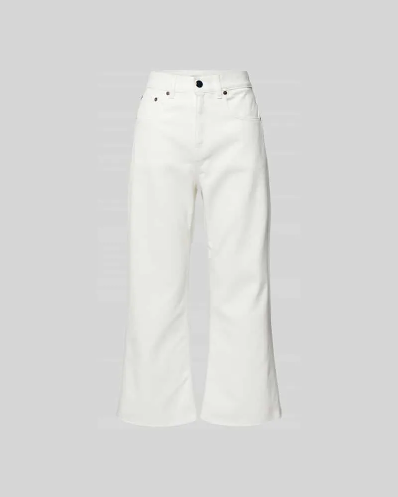 Victoria Beckham Flared Jeans mit 5-Pocket-Design Weiss
