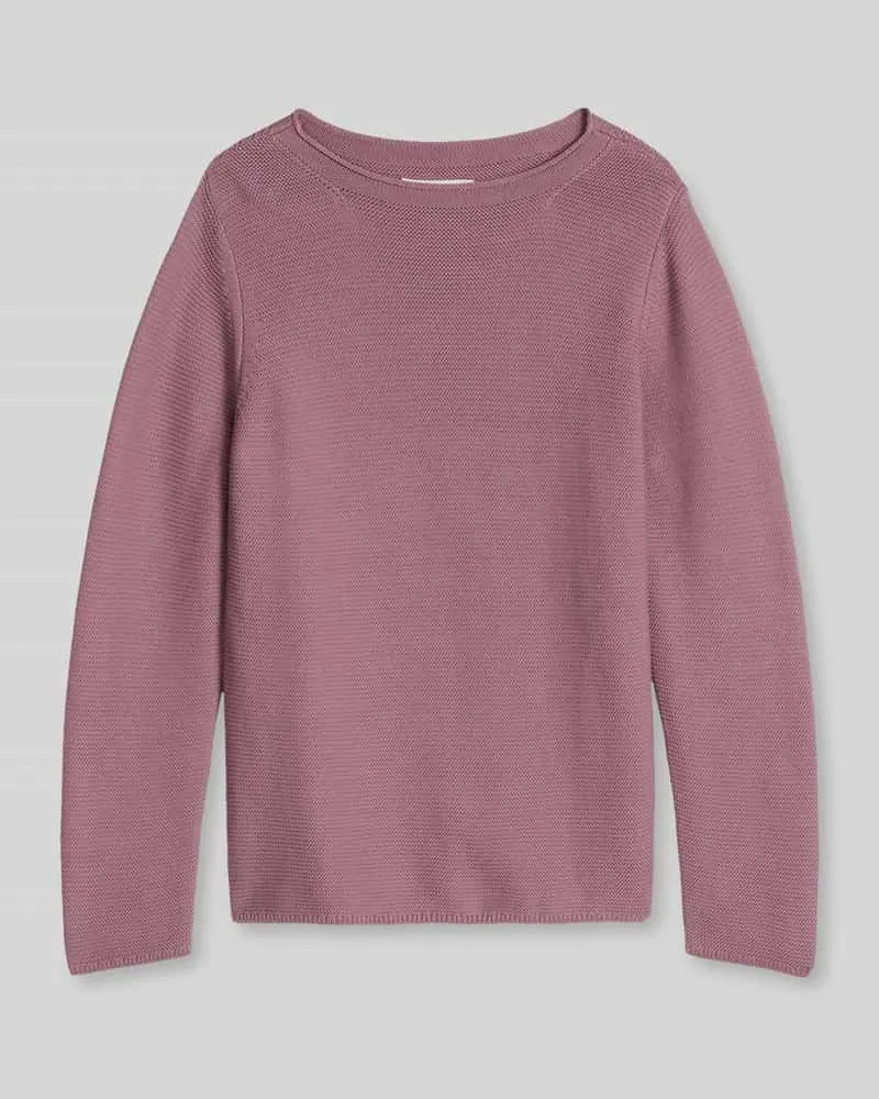 Marc O'Polo Regular Fit Pullover aus reiner Baumwolle Mauve