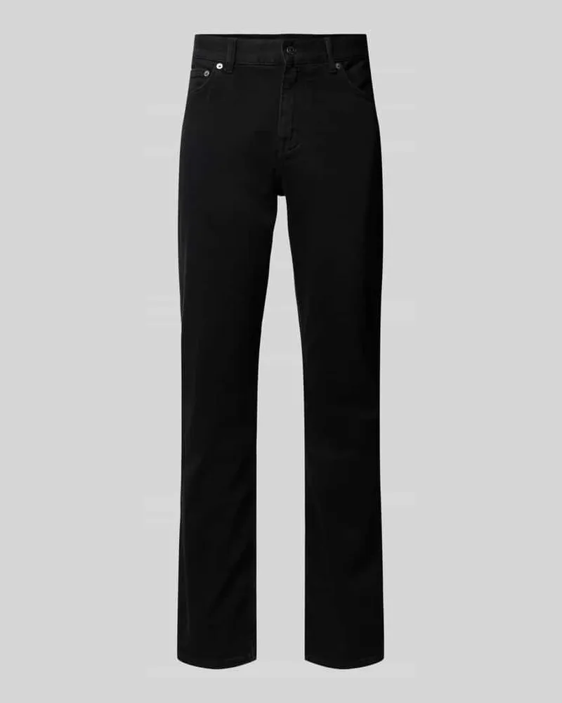 Tommy Hilfiger Straight Fit Jeans aus Baumwoll-Mix Modell 'DENTON Black
