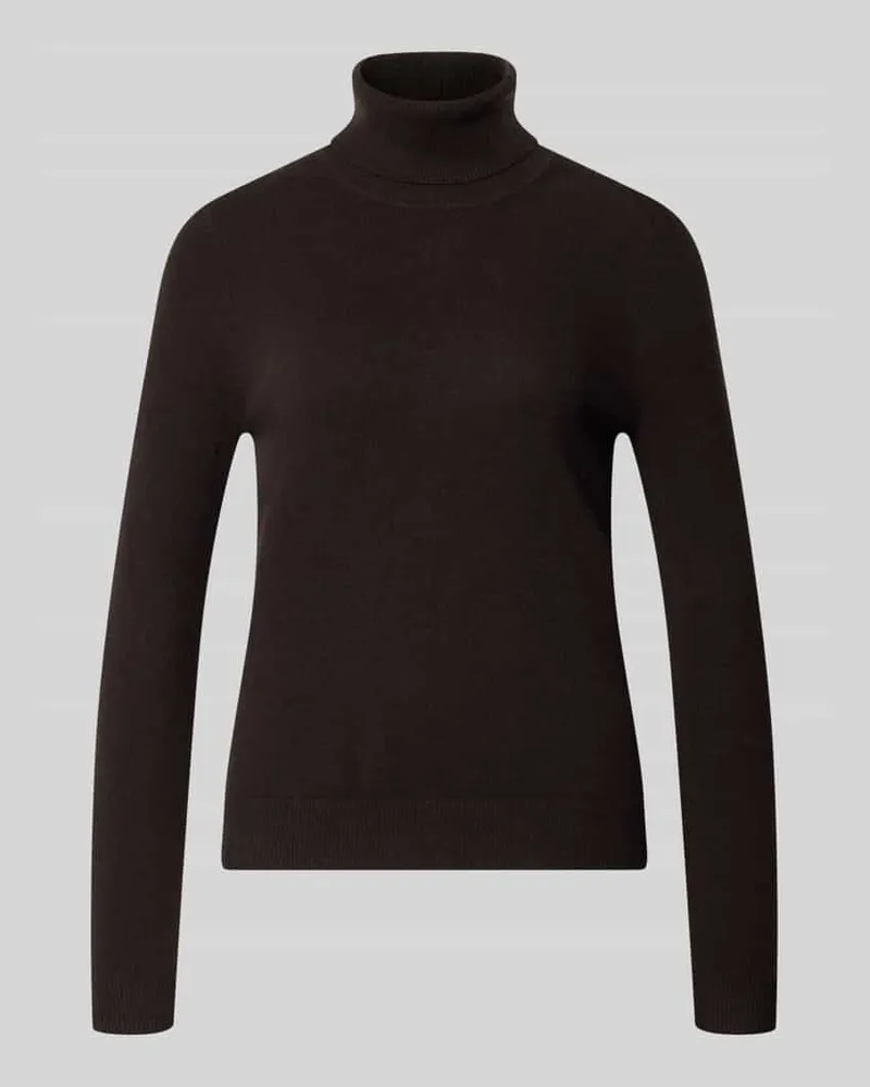 Christian Berg Regular Fit Rollkragenpullover aus reinem Kaschmir Schoko