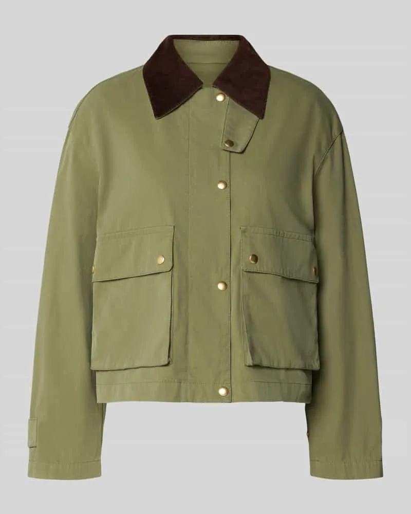 Marc O'Polo Regular Fit Barn Jacket aus Baumwoll-Mix Schilf