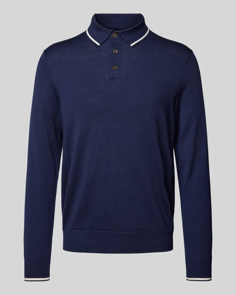 Ralph Lauren Strickpullover mit Polokragen Marine