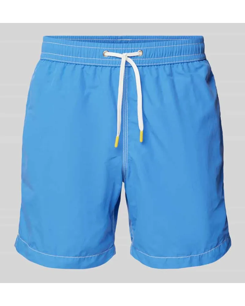 Hartford Badehose mit kontrastiven Ziernähten Modell 'Uni Aqua