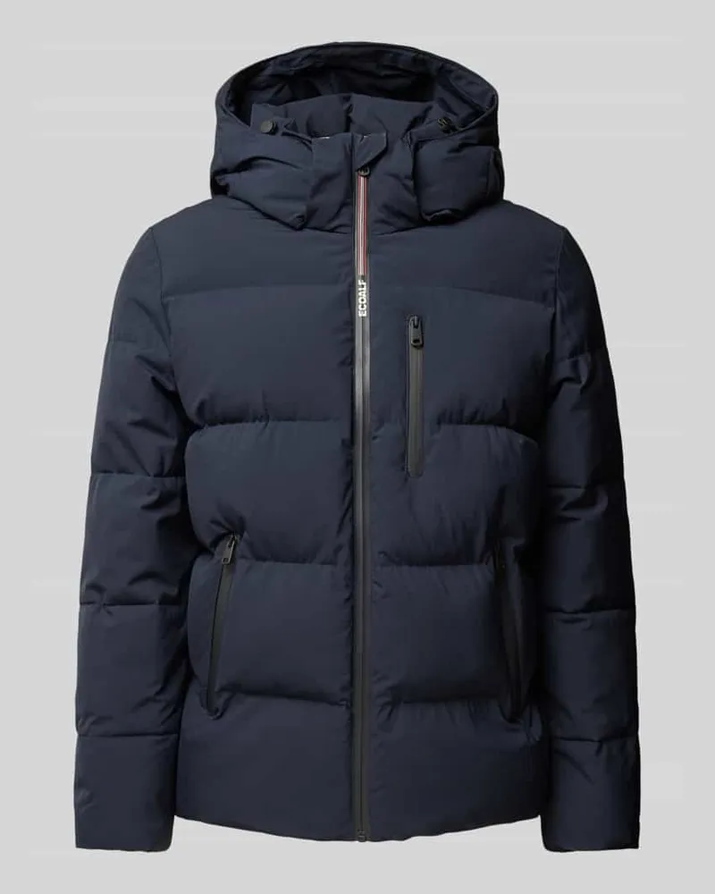 ECOALF Steppjacke mit Kapuze Modell ''BAZON Marine