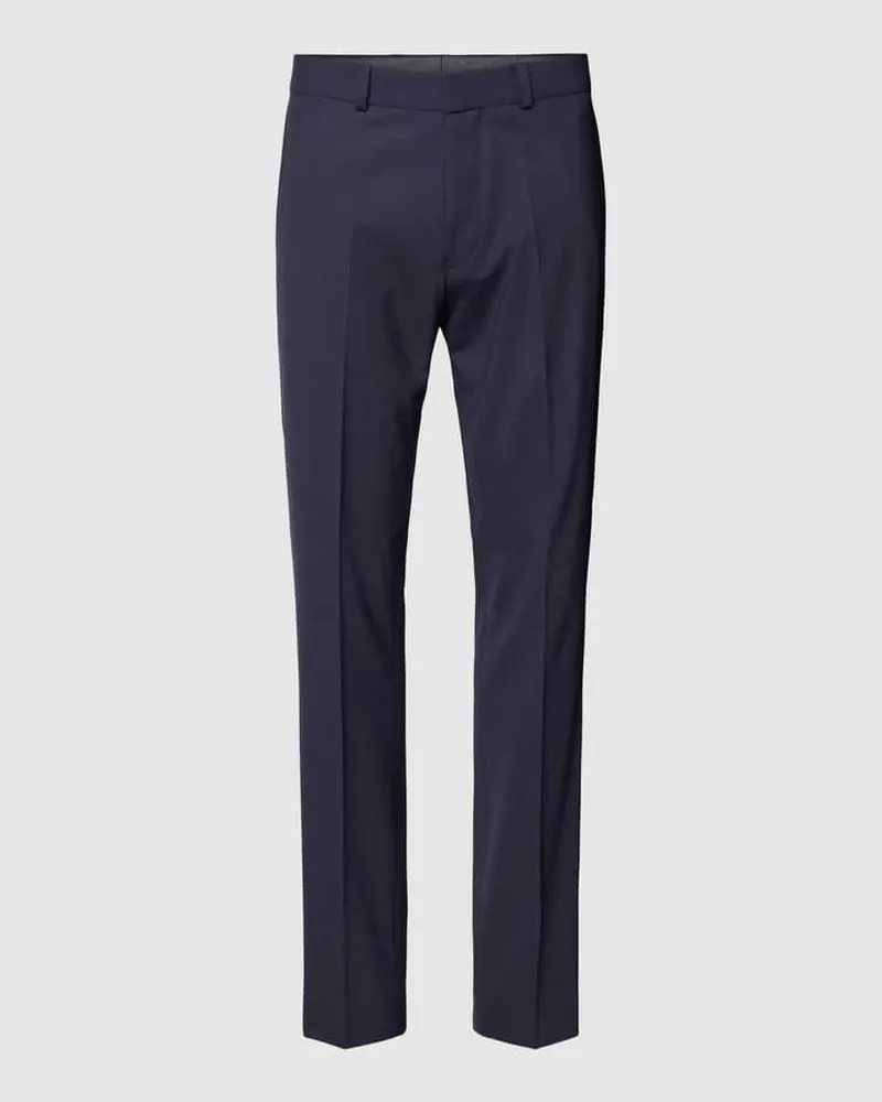 S.Oliver Slim Fit Anzughose mit Bügelfalten Modell 'OULTIMATE Marine