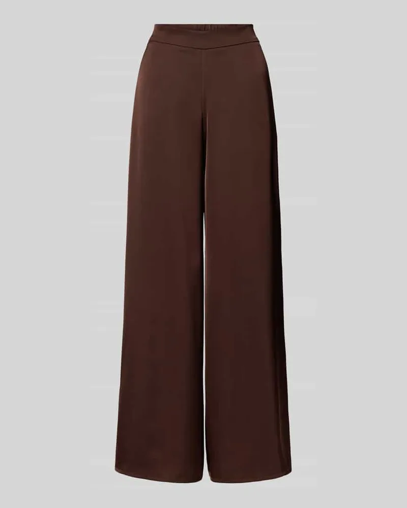 Vera Mont Wide Fit Stoffhose aus Satin Schoko