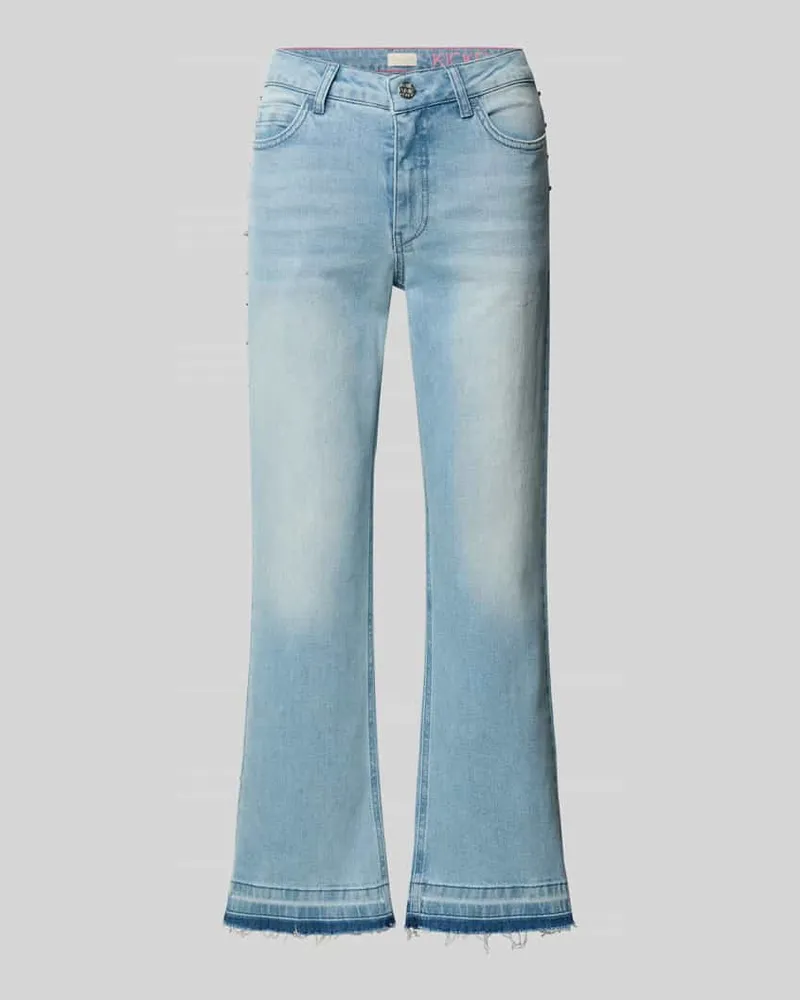 Milano Italy Flared Jeans mit 5-Pocket-Design Blau