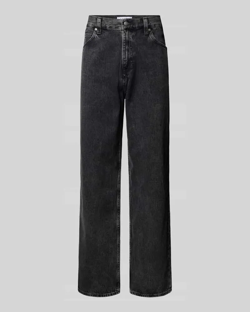 Edwin Jeans Wide Leg Jeans im 5-Pocket-Design Modell 'MATRIX Black