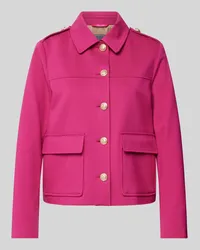 White Label Hemdjacke mit Pattentaschen Pink