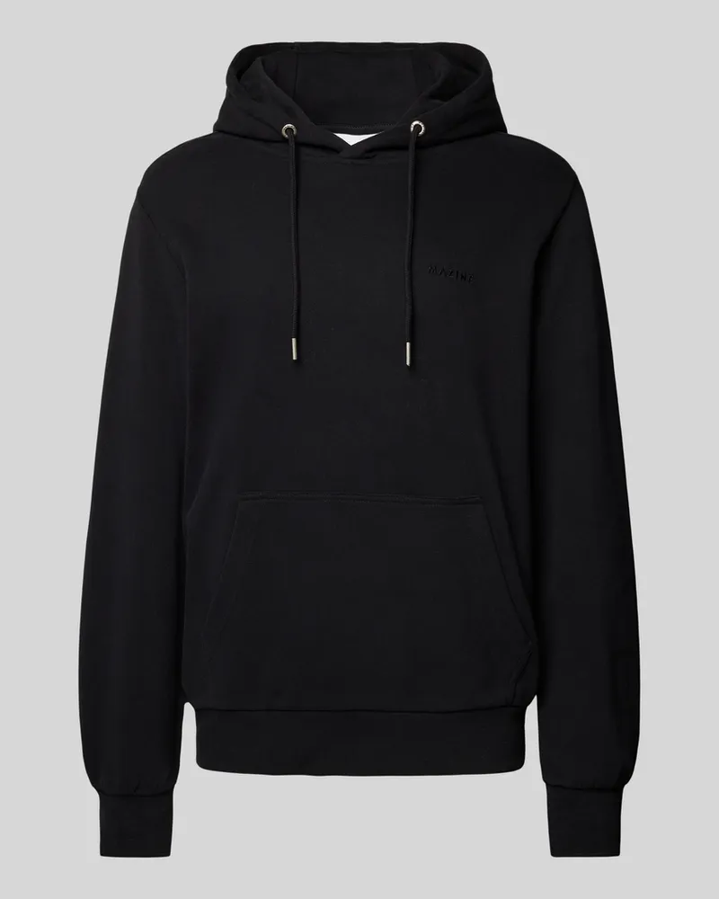 Mazine Hoodie mit Label-Stitching Modell 'Burwood Black