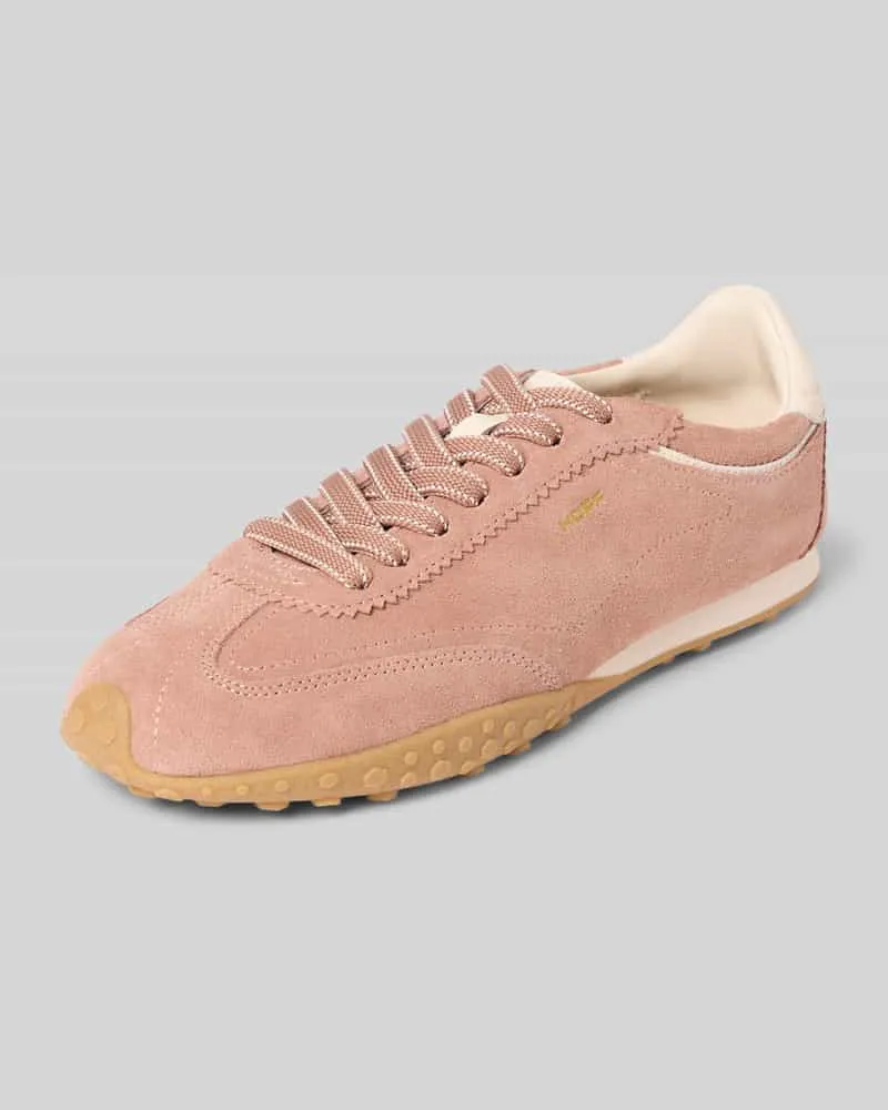 HOFF Sneaker aus echtem Leder mit Logo-Detail Modell 'Bridge Mittelbraun