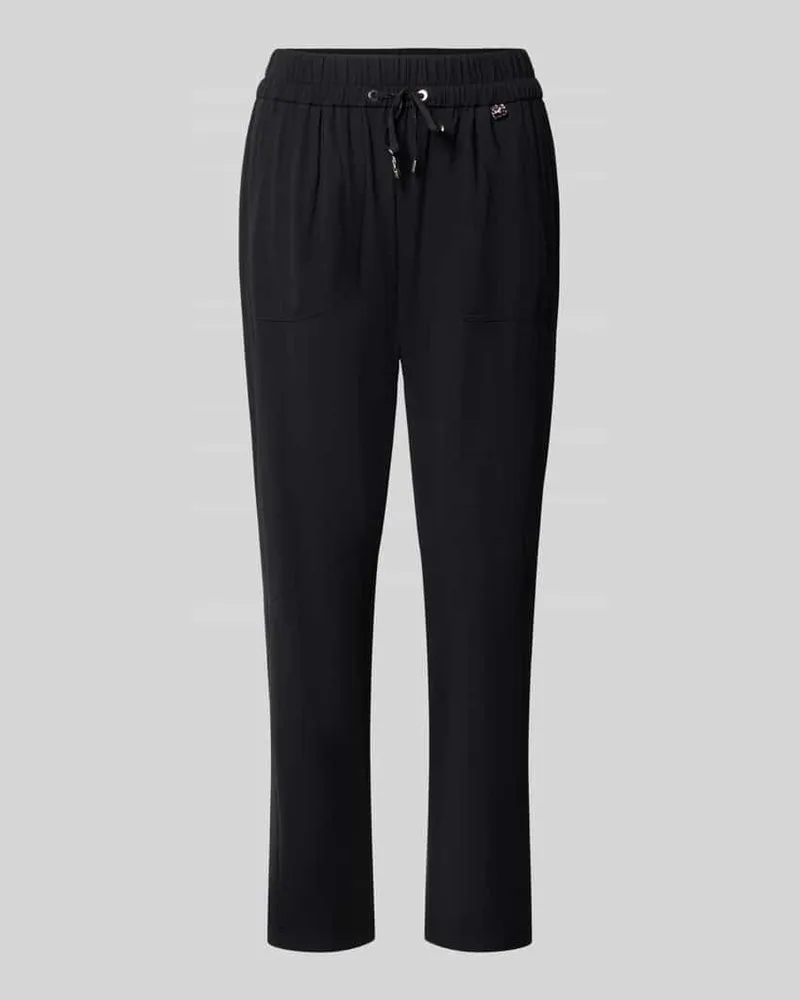 Marc Cain Hose mit elastischem Bund und Eingrifftaschen Black