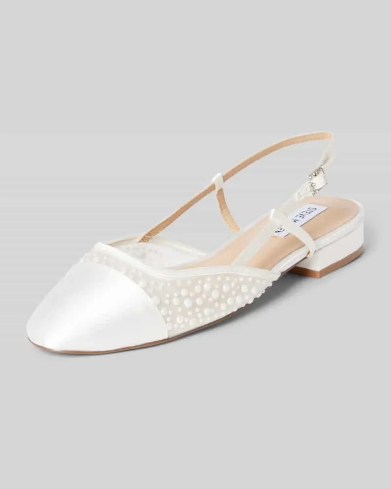 Steve Madden Ballerinas mit Blockabsatz Modell 'BELINDA Offwhite
