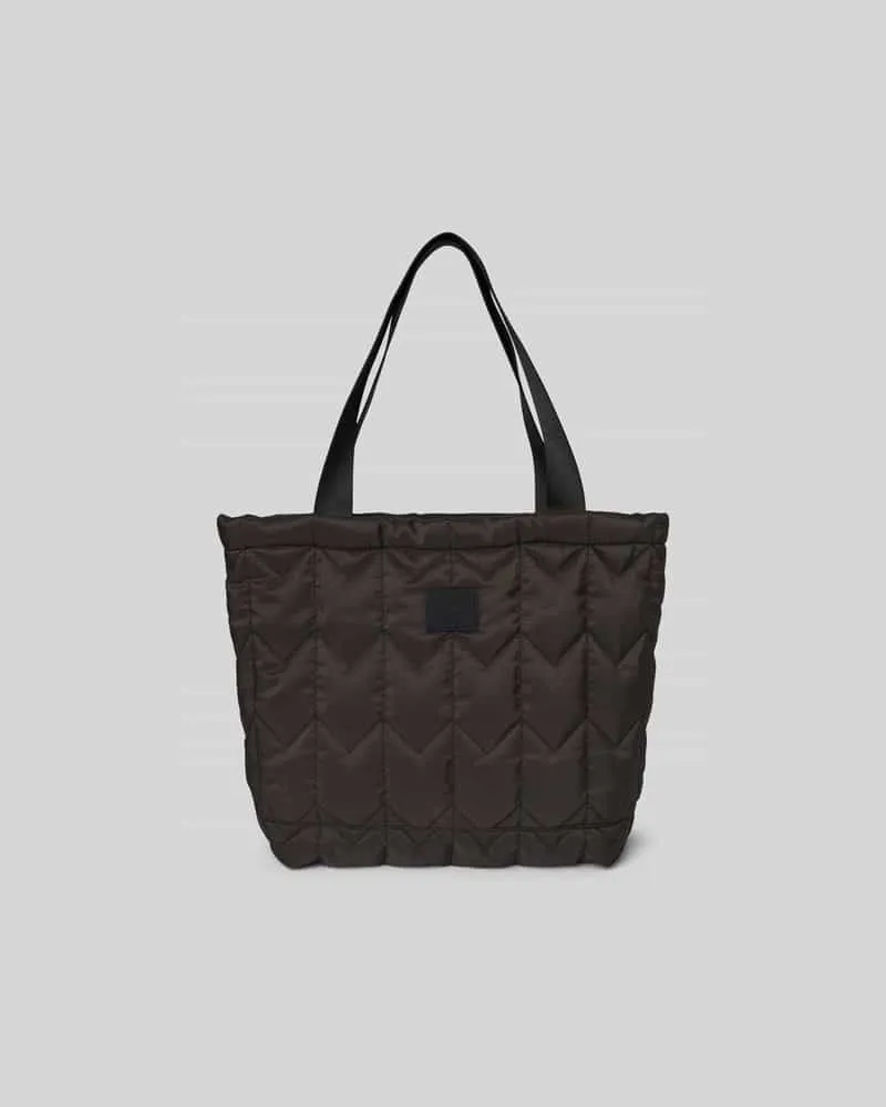 Kitsuné Tote Bag mit Label-Detail Black