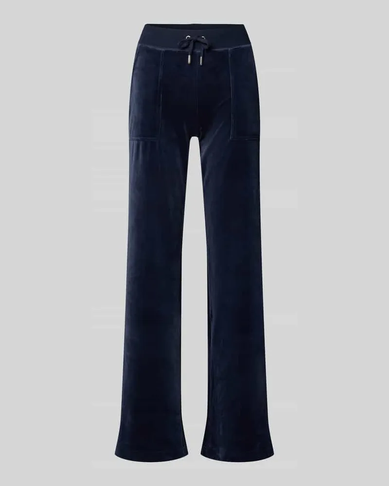 Juicy Couture Low Rise Sweatpants mit elastischem Bund Modell 'LAYLA Dunkelblau