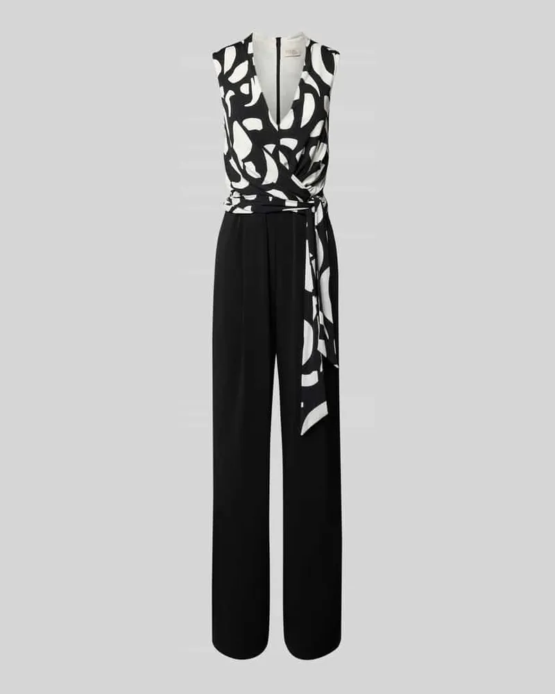 Vera Mont Jumpsuit in Wickel-Optik Black
