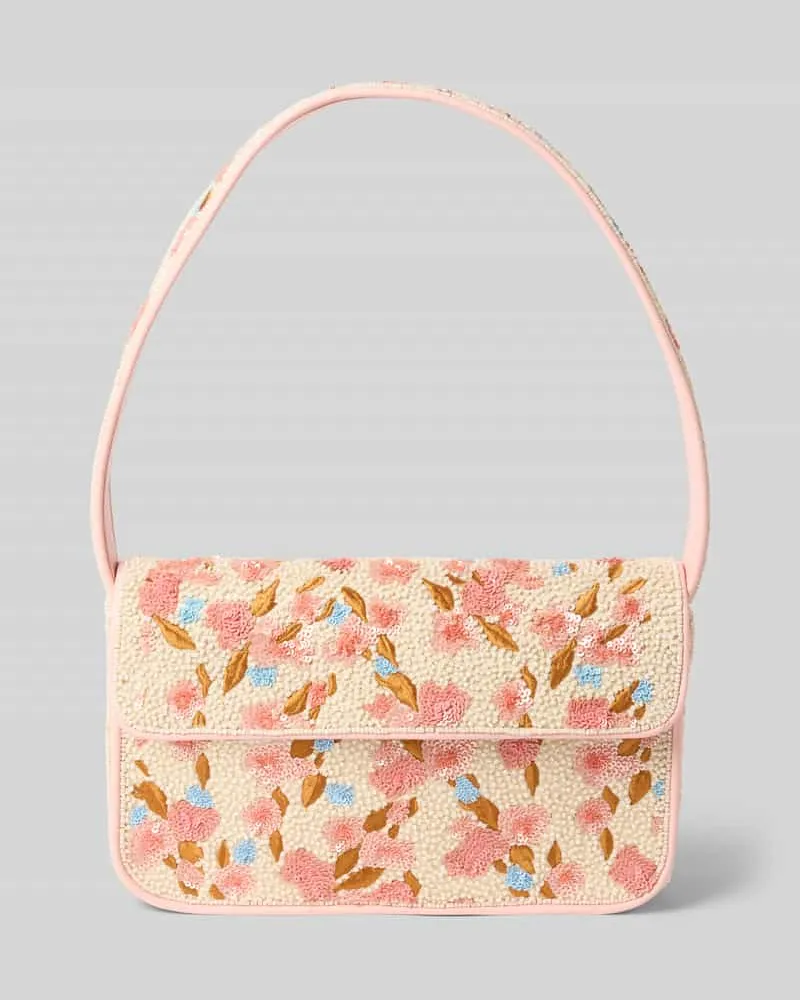 STAUD Handtasche mit Pailletten Modell 'TOMMY Beige
