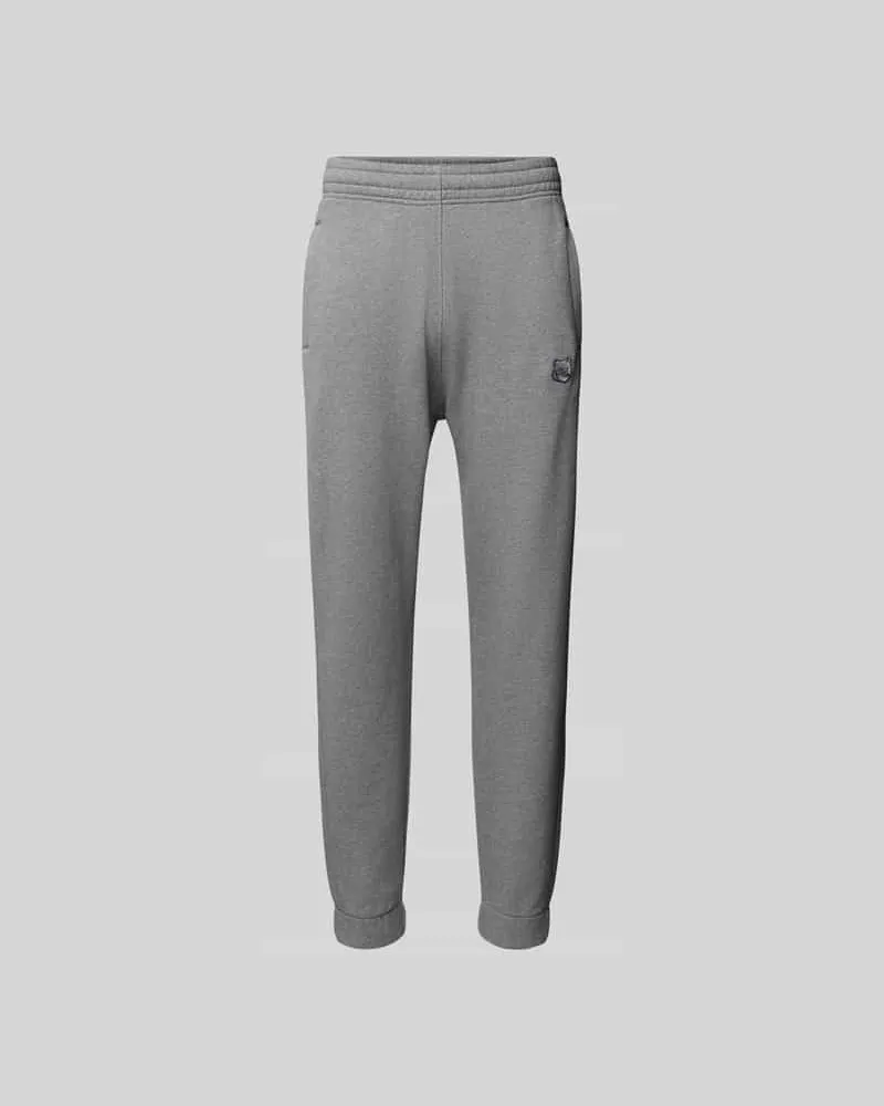 Kitsuné Sweatpants aus reiner Baumwolle Mittelgrau